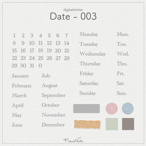 Digitalsticker【 Date-003 】