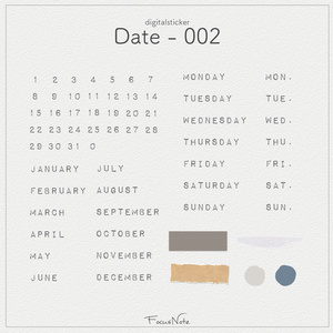 Digitalsticker【 Date-002 】