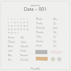 Digitalsticker【 Date-001 】