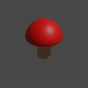 キノコ　【Blender】