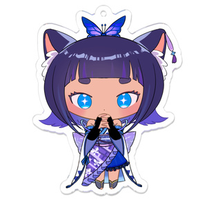 【お祈り紺ちゃん】アクリルキーホルダー【デザイン2種】