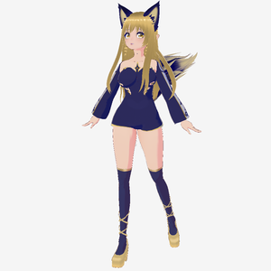 Nayomi Royal Cat Girl VRM vtuber model