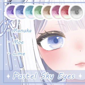 【3 Avatar】Pastel Sky Eye Textures