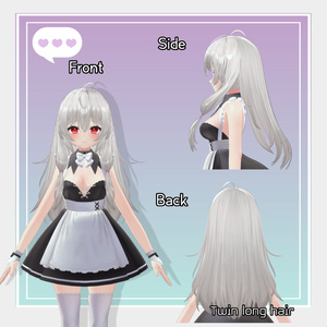 【ツインロングヘアー】 VRC用 twin long hair 缩略图 5