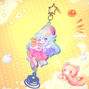 Lucky☆Honey☆Pancake いるかアイスアクリルキーホルダー