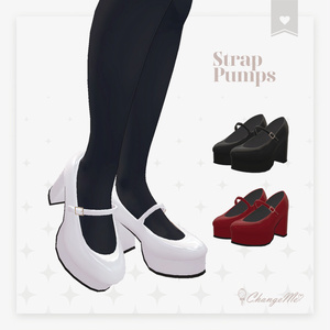 3D Model "Strap Pumps" v.2.0.0 [Anyone can use it].