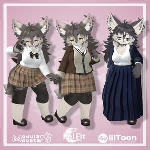【けもの学園高等部】女子学生服 缩略图 4