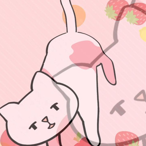 【汎用モデル】逆さまな猫