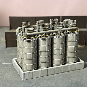 1/150 化学プラント　タンク設備　塗装済み完成品