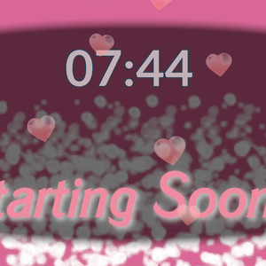 Pink Hearts: Animated "Starting Soon" and "Be Right Back" Stream Scenes (BEGINNER FRIENDLY)