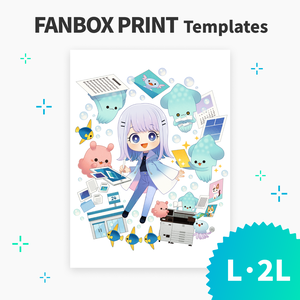 L/2L Default (Plain) Templates【FANBOX PRINT】