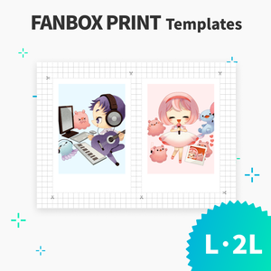 L/2L Instant Film Templates【FANBOX PRINT】