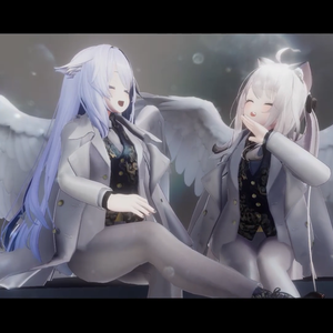 【男女複数アバター対応】 天使スーツ 【3D衣装】