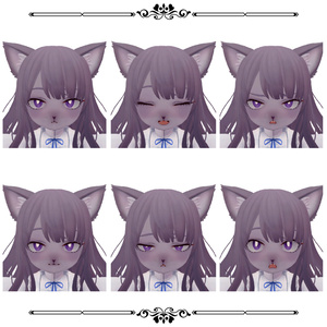【VRChat向け3Dモデル】Violet -ヴァイオレット-【VRM】 缩略图 3