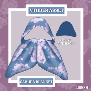 🌸SAKURA BLANKET🌸Live 2d🌸Vtuber Assets🌸3 colors
