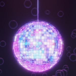 3DCG_ミラーボール