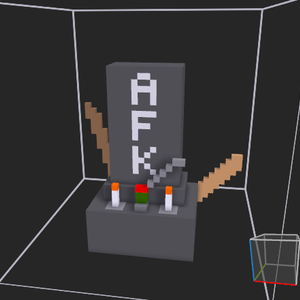 【VRchat想定】AFKアバター用墓石モデル