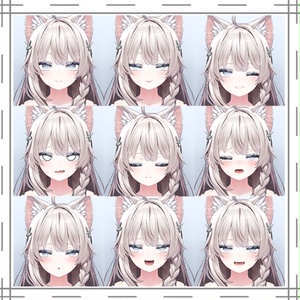 【しなの専用】目つきの悪いお姉さん表情セット『Face Animation』 缩略图 5