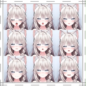 【しなの専用】目つきの悪いお姉さん表情セット『Face Animation』 缩略图 6