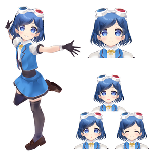 【VRMモデル】見原優鈴【無料ダウンロード】