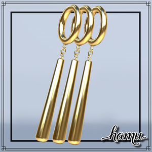 [無料/Free]-01-　[Ring Stick Earrings] 缩略图 5