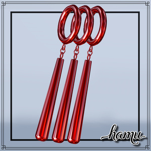 [無料/Free]-01-　[Ring Stick Earrings] 缩略图 4