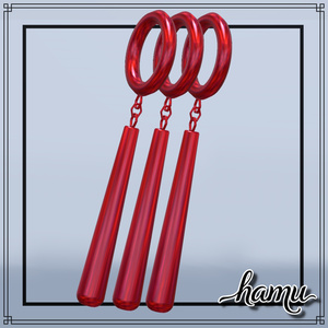 [無料/Free]-01-　[Ring Stick Earrings] 缩略图 3
