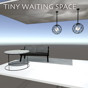 【cluster用ワールドアセット】TINY WAITING SPACE【Collider等設定済】