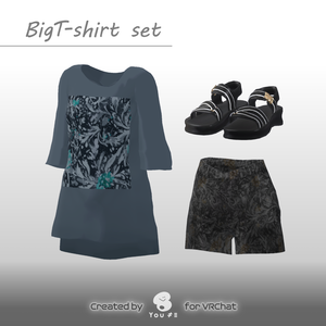 BigT-shirt set［VRChat想定・Setsu/Kizz専用］