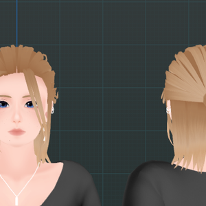 Half-Up Hair - VRChat Hair Asset