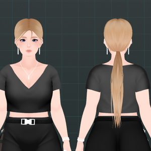 Low Pony - VRChat Hair Asset