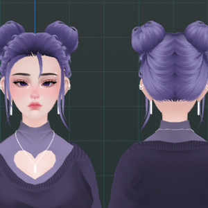 Space Buns - VRChat Hair Asset