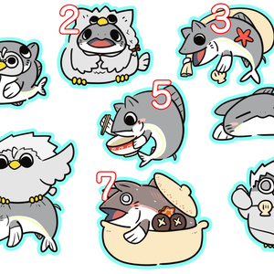 Hato Neko Collaboration 1st Anniversary Mine Poppo Set