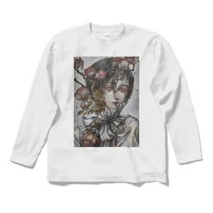 「花器」ロングスリーブTシャツ白&黒