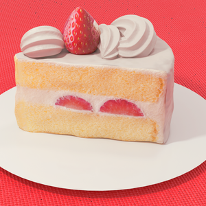 ケーキ【3Dモデル】