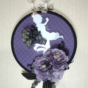 クール可愛いマグネットフレーム(紫×黒)