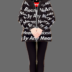 VRoid Supreme outfit black