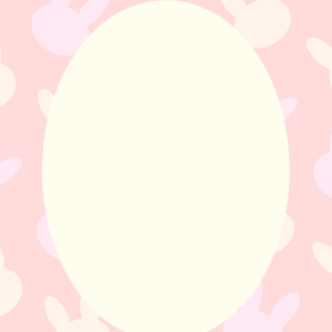 うさぎ柄アクスタ台紙