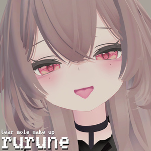 [Rurune] rurune Tear Mole Make Up ♡ Rurune Makeup Texture