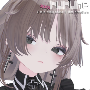 ［ルルネ］ rurune little cross makeup+ face blendshape  ♡ ルルネ メイクテクスチャ フェイスブレンドシェイプ