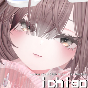 ［イチゴ］ ichigo yurufuwa make up & body texture + face blendshape ♡ イチゴ メイクテクスチャ ボディテクスチャ フェイスブレンドシェイプ ゆるふわ