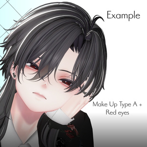 【VRChat Textures】狛乃-komano- Eye + Make Up Textures「BLANK//PRISM」  + PSD & Blendshapes 缩略图 5