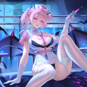 【商用】【YCH base】イラストテンプレート素材Vtuber素材真夜中の病棟