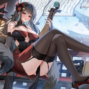 【商用】【YCH base】イラストテンプレート素材Vtuber素材画楼の弦音