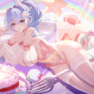 【商用】【YCH base】イラストテンプレート素材Vtuber素材雲の上の美しい夢