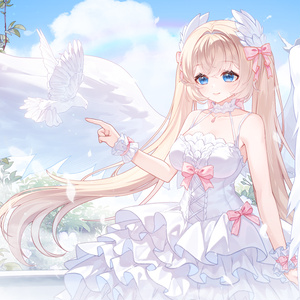 【商用】【YCH base】イラストテンプレート素材Vtuber素材天使の庭