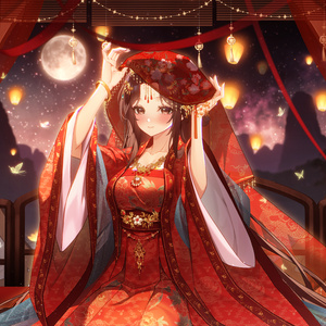 【商用】【YCH base】イラストテンプレート素材Vtuber素材中華の花嫁