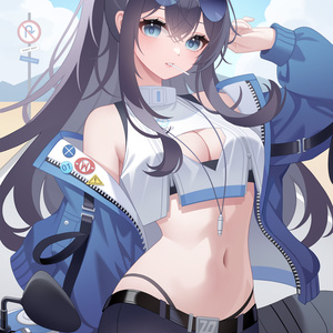 【商用】【YCH base】イラストテンプレート素材Vtuber素材バイクツアー