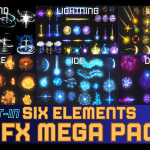 Unity Game VFX - Six Elements VFX Mega Pack(Built-In)