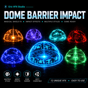 Unity Game VFX - Dome Barrier Impact